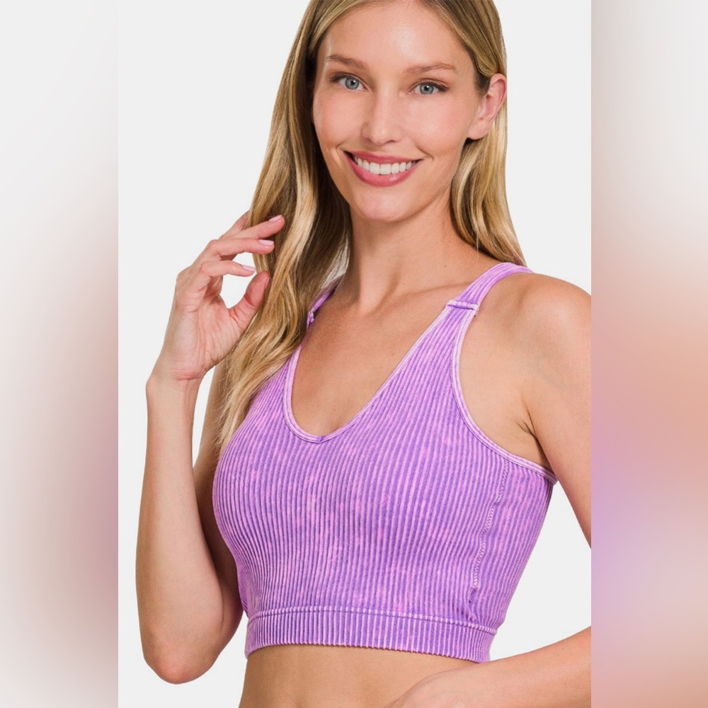 Zenana Feeling Breezy Cropped Tank